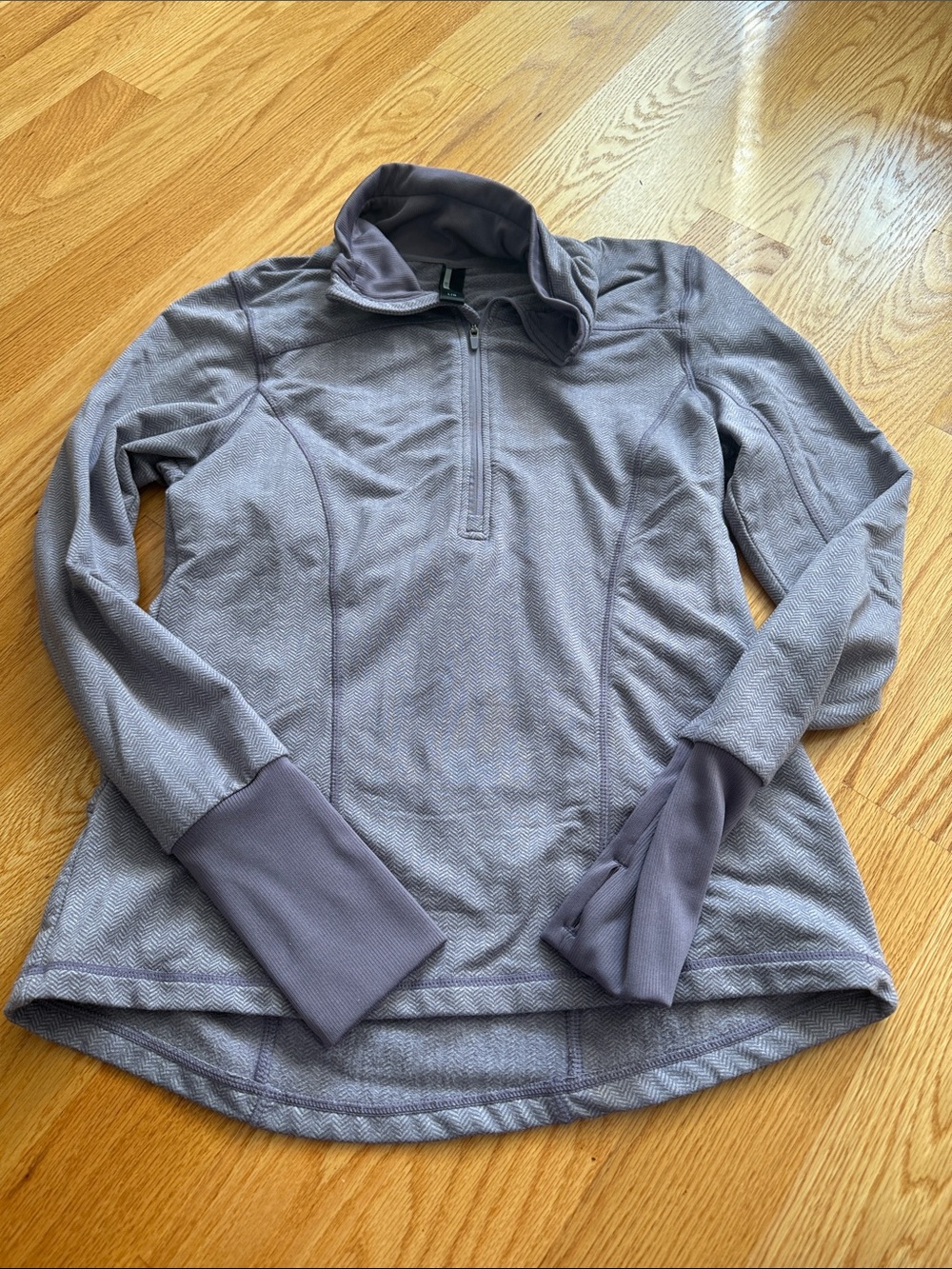 Women’s Lavender Cowl Half-Zip Sweater